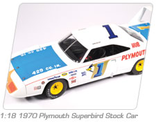 1:18 1970 Plymouth Superbird Stock Car